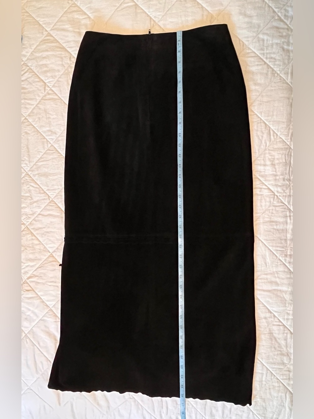 Vintage Danier Suede Maxi Skirt Black - Picture 6 of 8